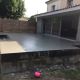Réalisation de béton imprimé à Saint Loubès en Gironde (33). 